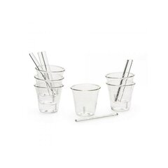 SELETTI Set of 6 Coffee Cups + Glass Scoops