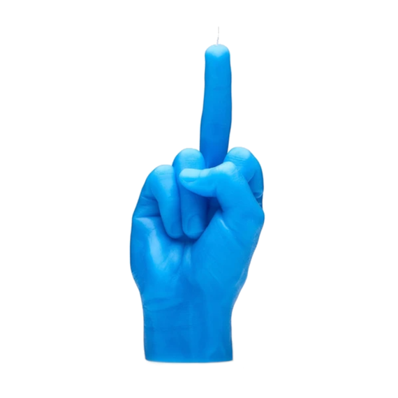 CANDLE HAND F*CK You Blue Candela