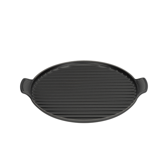 LE CREUSET Grill Rotondo Extralarge In Ghisa Vetrificata, Colore: Nero Matt, Diametro: 32cm